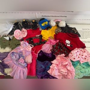 Big lot of Build A Bear clothes, shoes & accessories EUC